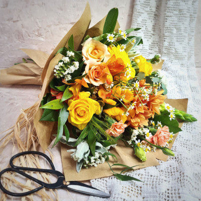 ÖKO - Mezei Bokréta - sárga árnyalatú szezonális virágokból (S)